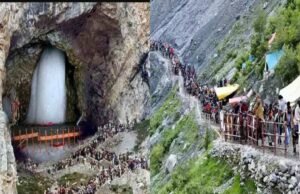 અમરનાથ યાત્રા; પહેલા છ દિવસમાં 1 લાખથી વધુ શ્રદ્ધાળુએ દર્શન કર્યાં, બમ-બમ ભોલેના નારાથી ઘાટી ગુંજી ઉઠી